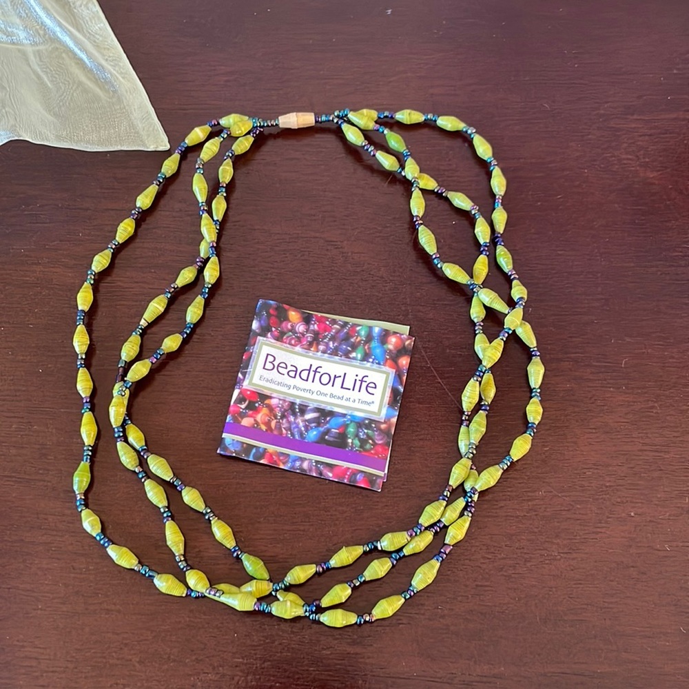 Bead for Life Paper Bead Handcrafted by Ugandan Women Necklace